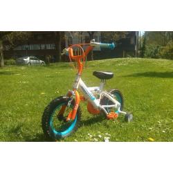 Kids bicycle Disney planes (Dusty) in orange+white