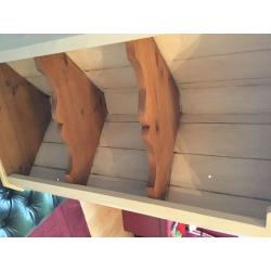 Pretty solid pine, corner shelf unit