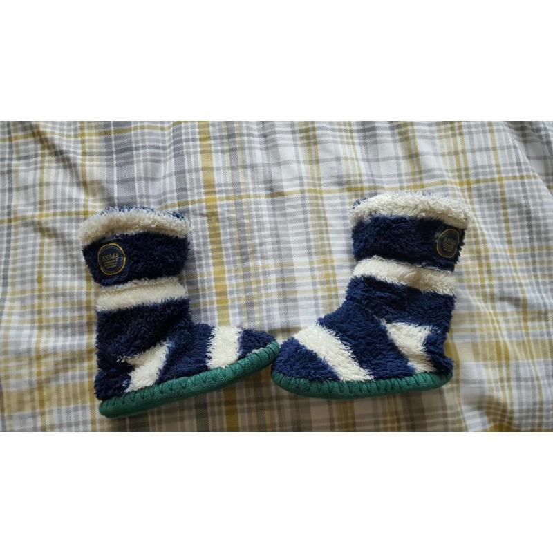 Boys joules slippers small 8-10