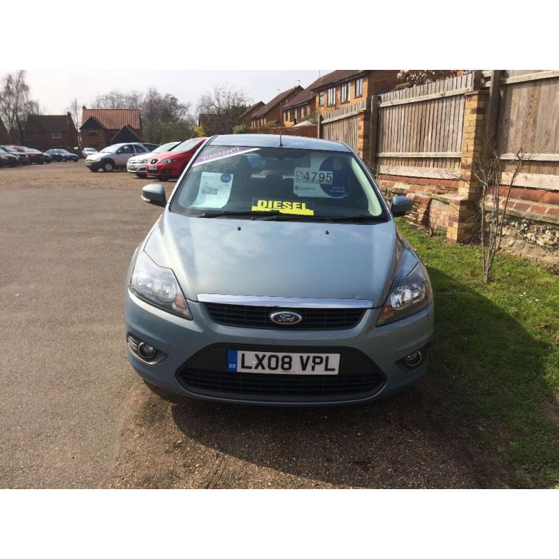 Ford Focus 1.6 TDCi Diesel Manual 5 Door Hatchback. FSH, WARRANTY & CHEAP ROAD TAX