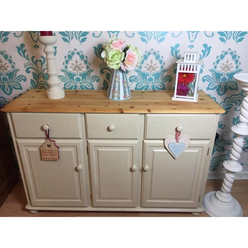 Shabby Chic solid pine sideboard