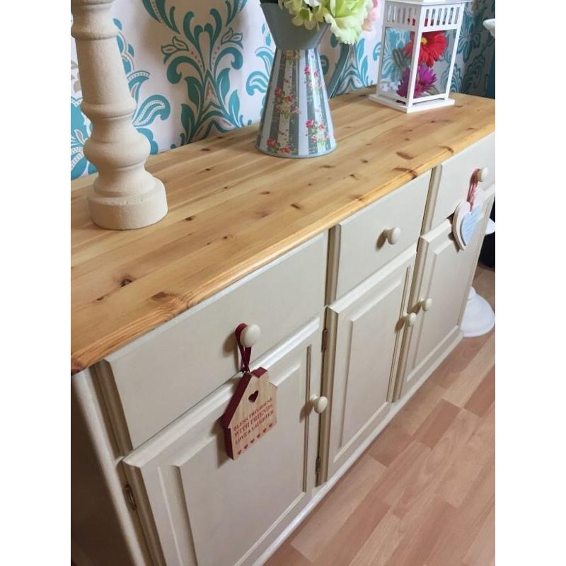 Shabby Chic solid pine sideboard