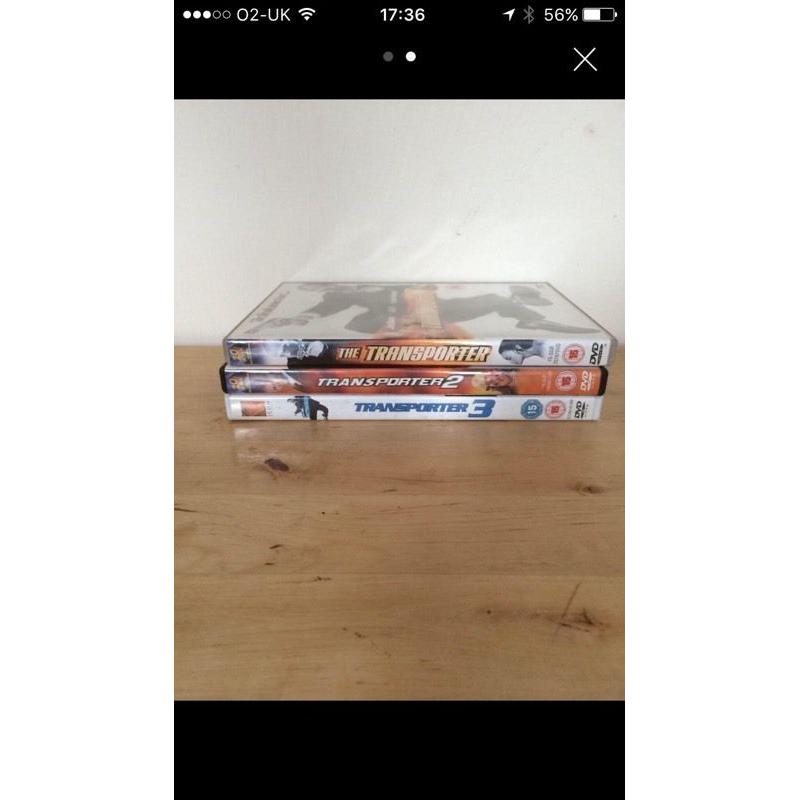 Transporter DVDs 1,2,3