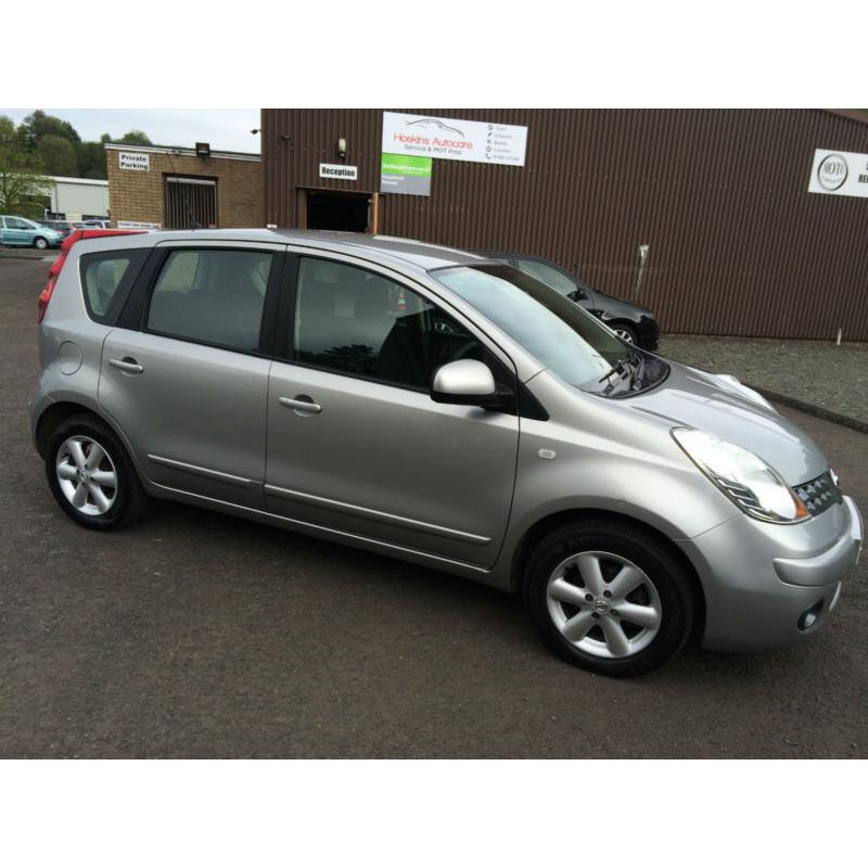 0808 Nissan Note 1.4 16v Acenta Silver 5 Door 64669mls