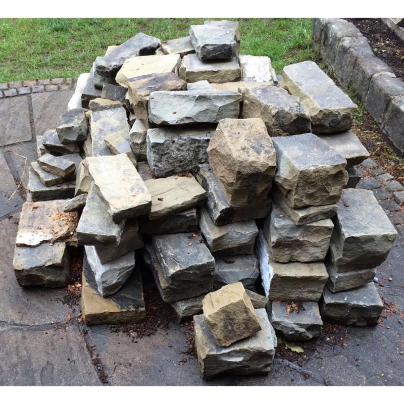 Yorkshire stones from old fireplace