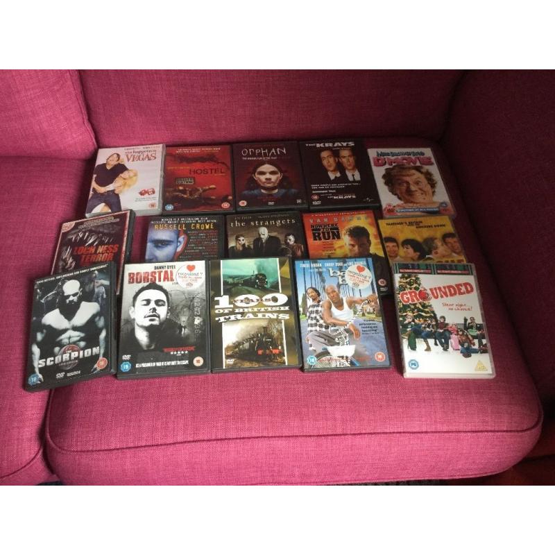 DVDs for sale 34 in total. Bargain price