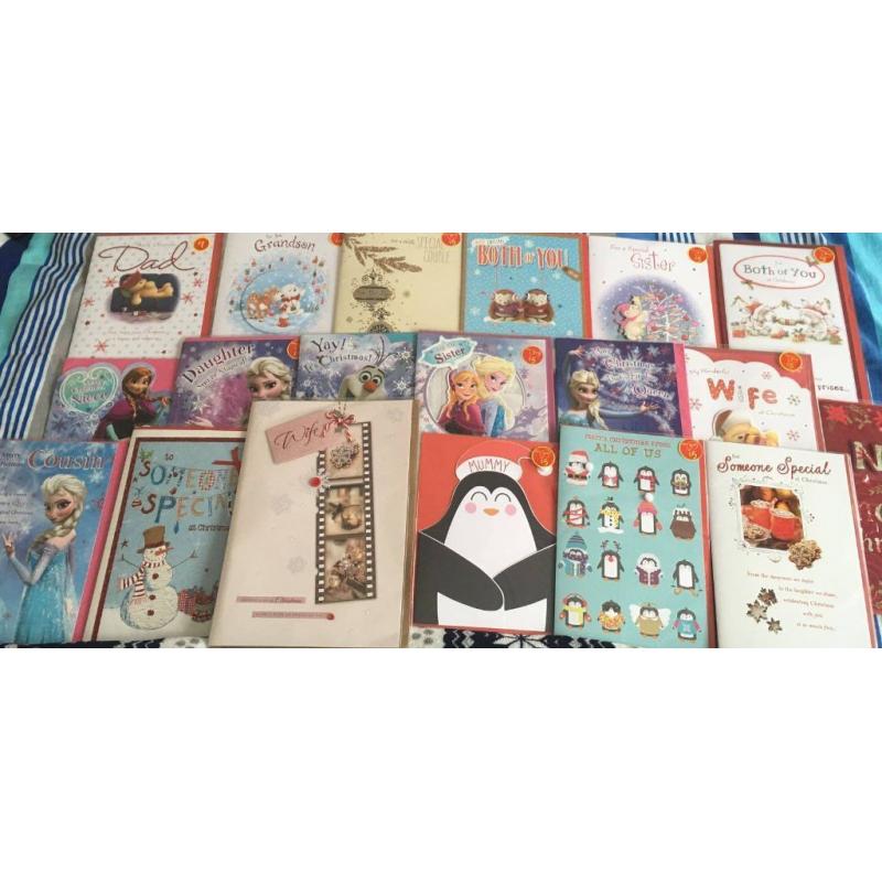 *CHEAP * 1350 ASDA CHRISTMAS GREETING CARDS INCLUDING 300 HALLMARK + 300 ME TO YOU CARDS