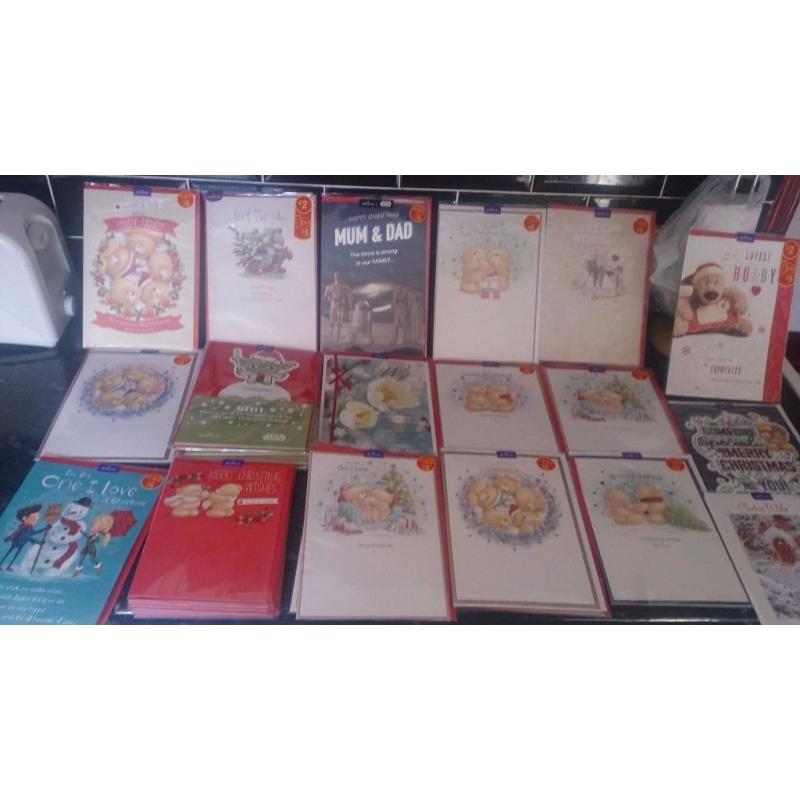 *CHEAP * 1350 ASDA CHRISTMAS GREETING CARDS INCLUDING 300 HALLMARK + 300 ME TO YOU CARDS