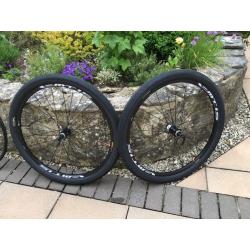 Brand new and unused Shimano 29er wheels with new Vee Tyre 2.3 ballon tyres and tubes