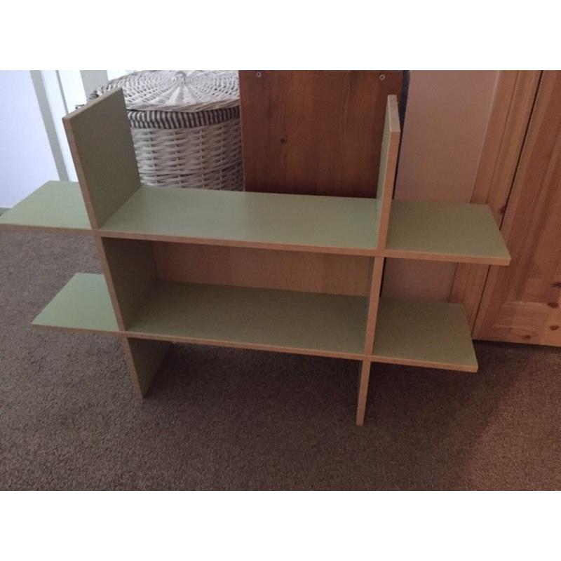 Light green shelf for wall