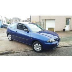 2004 54 SEAT IBIZA 1.2 12V 3 DOOR.FANTASTIC COLOUR.LOW INSURANCE.NICE SPEC .