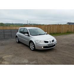 06 REG RENAULT MEGANE MAXIM 1.5 DCI 5DR SILVER 2 KEYS FSH VERY CHEAP LITTLE DONT MISS BARGAIN CARS