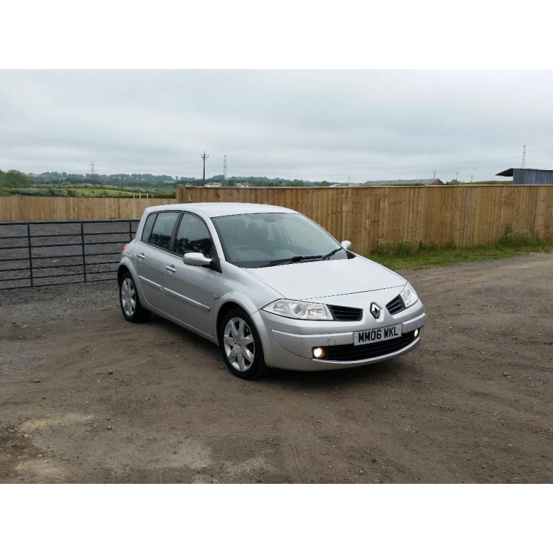 06 REG RENAULT MEGANE MAXIM 1.5 DCI 5DR SILVER 2 KEYS FSH VERY CHEAP LITTLE DONT MISS BARGAIN CARS