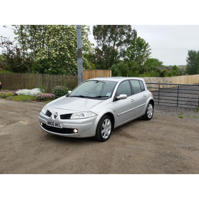 06 REG RENAULT MEGANE MAXIM 1.5 DCI 5DR SILVER 2 KEYS FSH VERY CHEAP LITTLE DONT MISS BARGAIN CARS