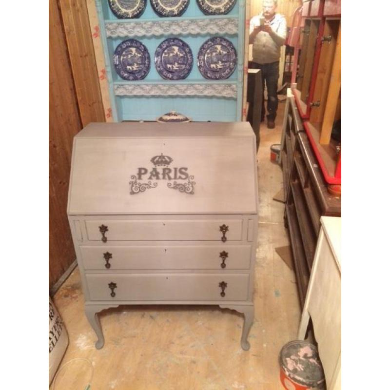 SHABBY CHIC PARIS GREY BUREAU