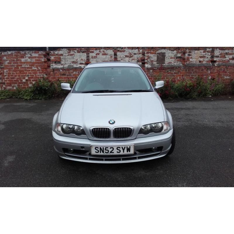 For Sale 2002 silver BMW 320 coupe