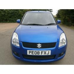 08 SUZUKI SWIFT GLX 1.5 AUTOMATIC 5DR SMALL HATCH 1OWNER 48K FSH NEW MOT/SERVICE