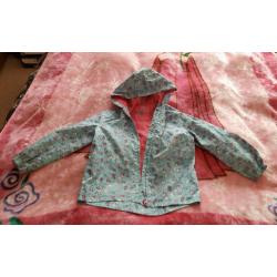 Girls summer jacket rain mac age 7 - 8 coat clothes girl