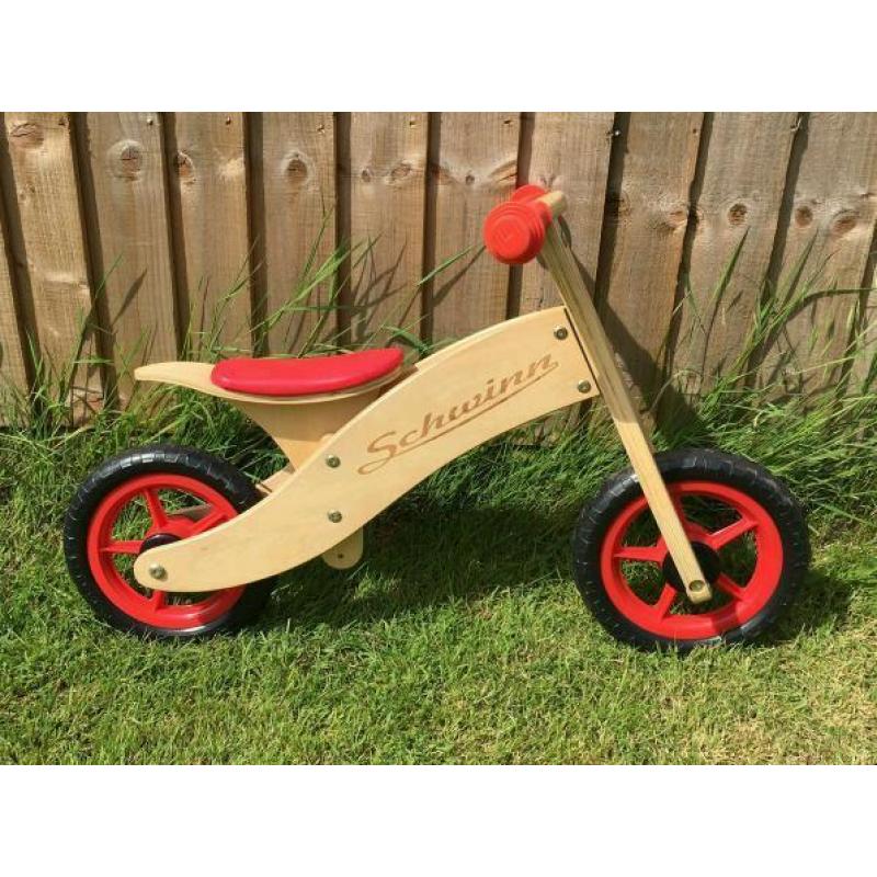 Wooden balance bike