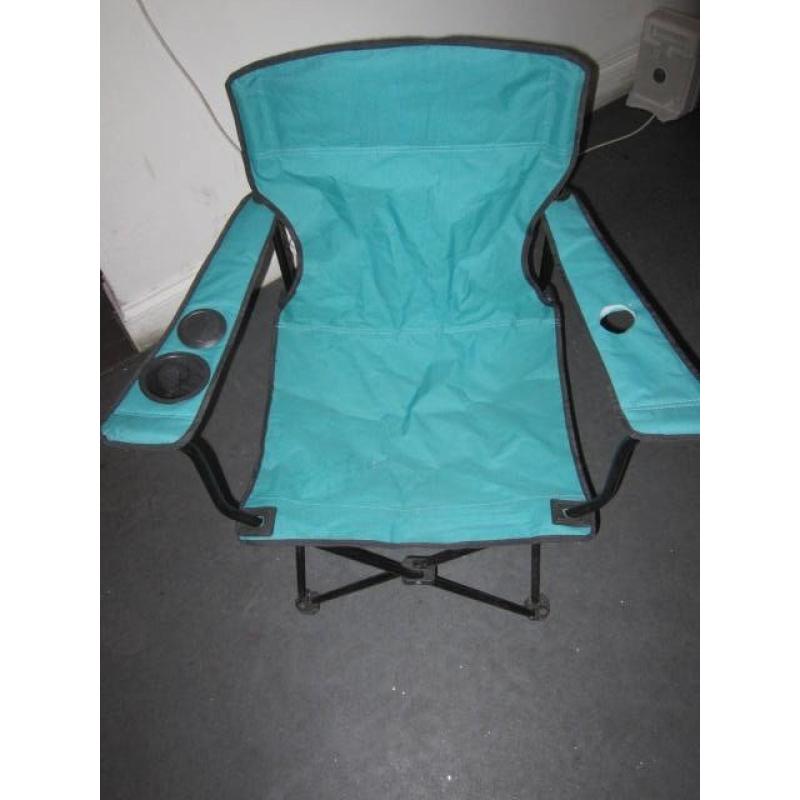 Camping Folding chair . Green colour .