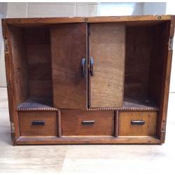 Lovely old wooden medicine cabinet