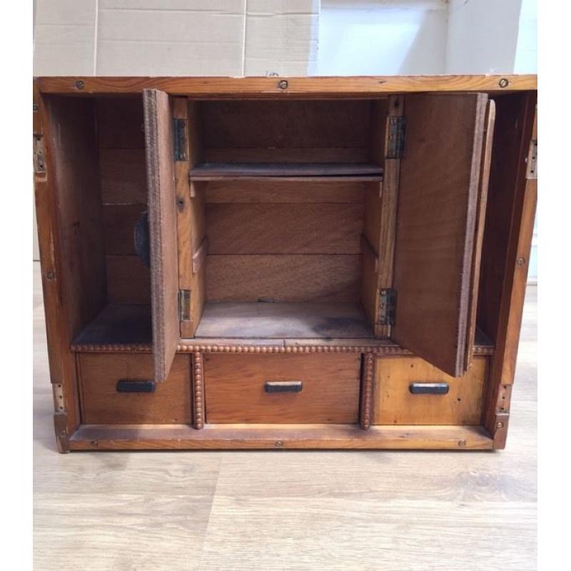 Lovely old wooden medicine cabinet