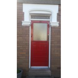 Original 1940s wooden front door