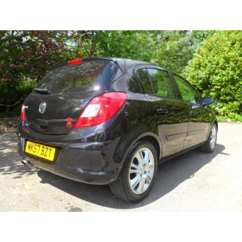 2007 57 VAUXHALL CORSA 1.4 SXI A-C 16V, Black, Manual, Petrol,