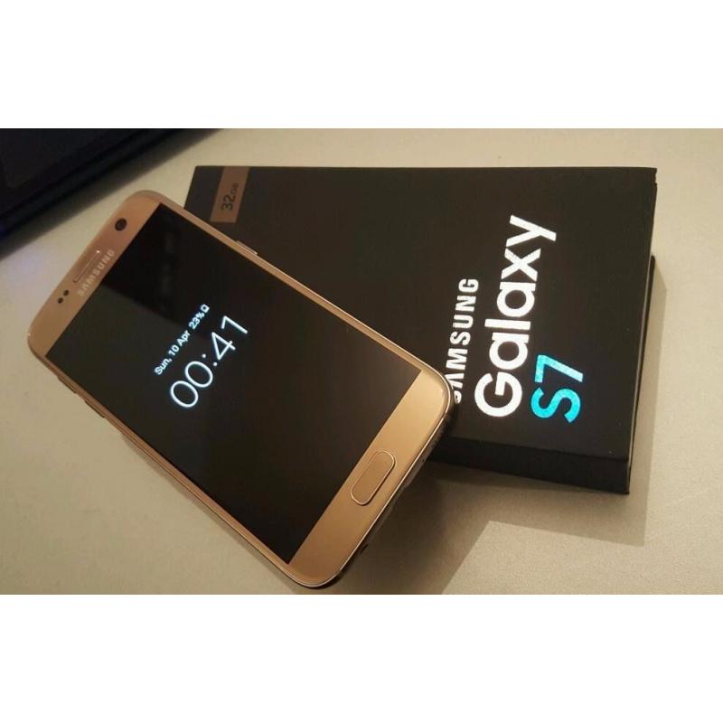 SAMSUNG S7 GOLD 32GB/BOXED/ UNLOCKED