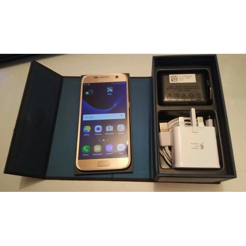 SAMSUNG S7 GOLD 32GB/BOXED/ UNLOCKED