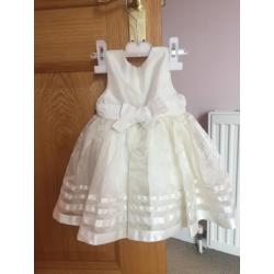 Baby girl christening dress 6-9m