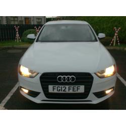 2012 Audi A4 2.0Tdi, New Model, in White, half leather