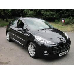 PEUGEOT 207 1.4 ACTIVE 5DR (A/C) BLACK 2011 (61) ONLY 38K JUST SERVICED + MOT'D!