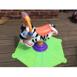 Fisher price spinning zebra