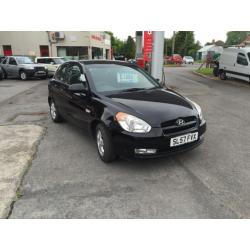 57 plate Hyundai Accent 1.4 Atlantic in black a nice car to drive