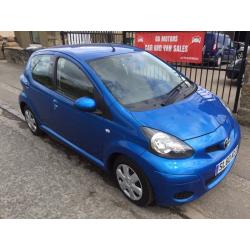 2010 TOYOTA AYGO 998cc, 1 YEAR MOT, WARRANTY, NOT CORSA CLIO FIESTA POLO PUNTO 207