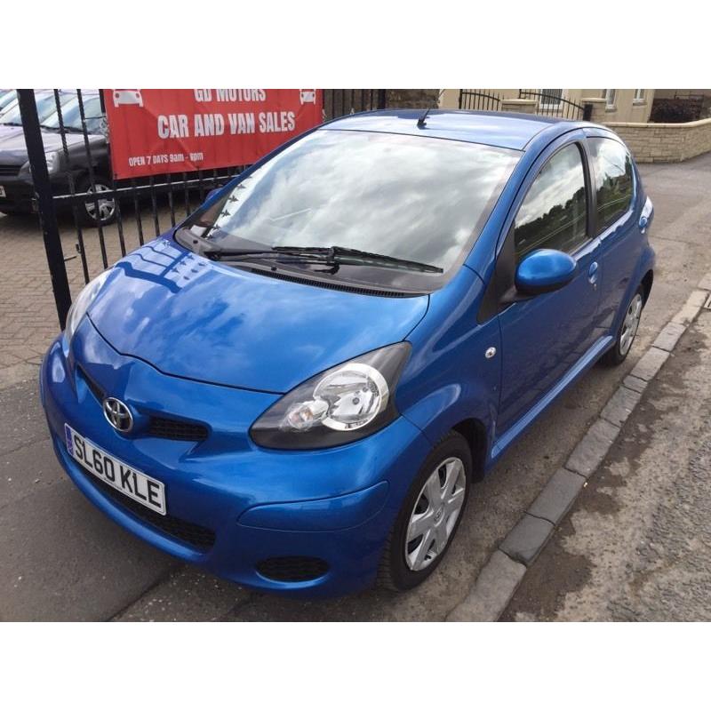 2010 TOYOTA AYGO 998cc, 1 YEAR MOT, WARRANTY, NOT CORSA CLIO FIESTA POLO PUNTO 207