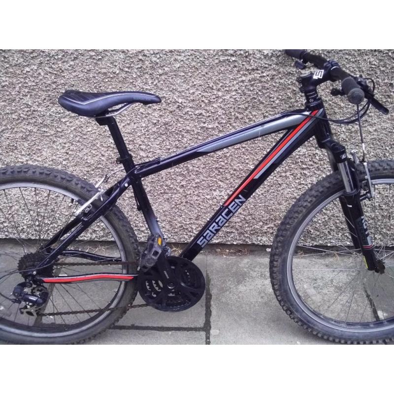 Saracen Tufftrax mountain bike - aluminium frame