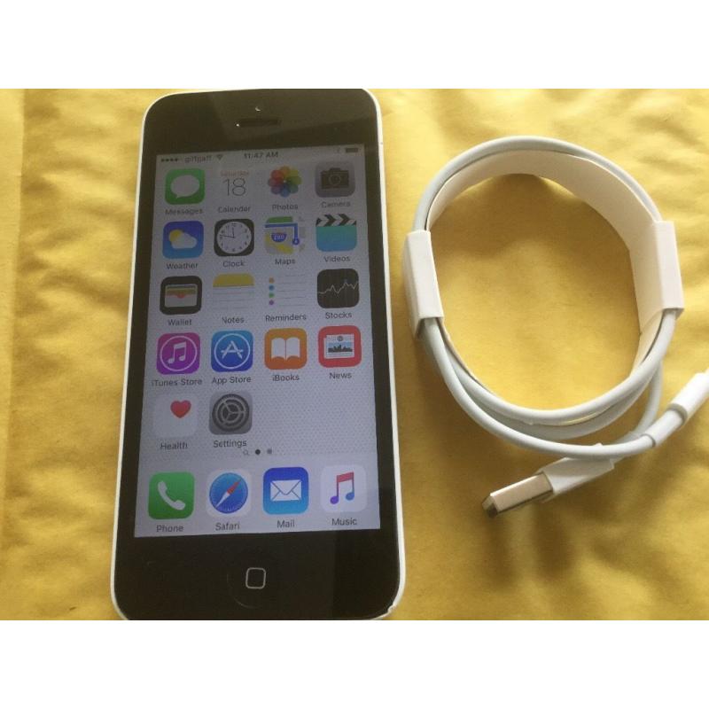 iPhone 5C 16GB WHITE ( O2, GIFFGAFF AND TESCO)