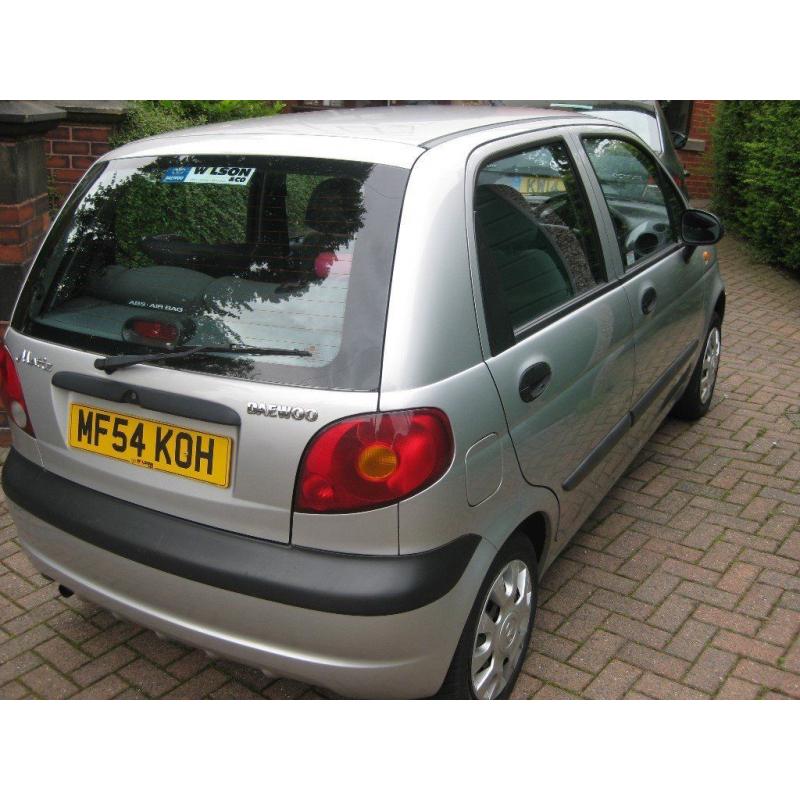 Daewoo Matiz X, 995cc manual owned from new, registered 15/9/04, MOT to 15/9/16