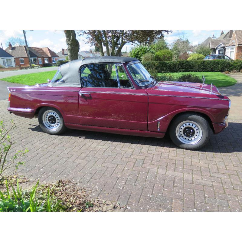 Triumph Herald 13/60 Convertible with 1500cc Spitfire engine and Overdrive