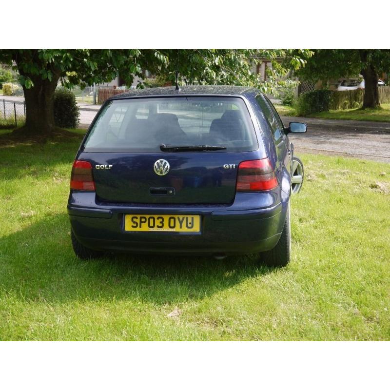 GOLF MK 4 2.0 GTI NEW MOT O9NLY 87000 MILES NEED GONE AS NEW CAR COMING NEXT WEEK