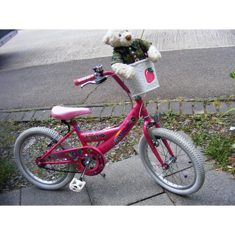 GIRLS 18" WHEEL BIKE IN GREAT WORKING ORDER AGE 5+