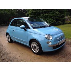 2013 13 FIAT 500 LOUNGE TWINAIR 875 STOP/START BLUE 1 LADY OWNER