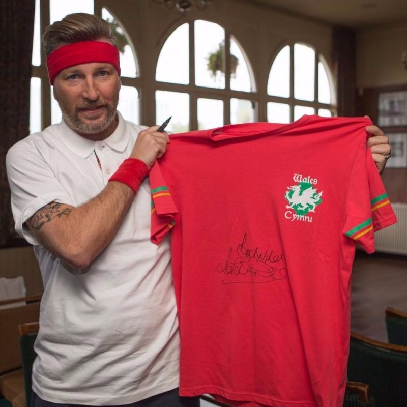 Signed Robbie Savage Welsh Tee