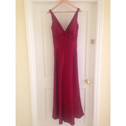 Flattering red formal dress- size 14