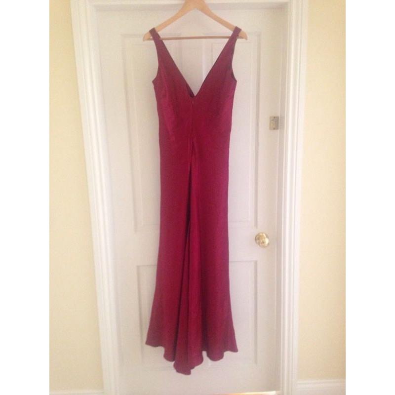 Flattering red formal dress- size 14