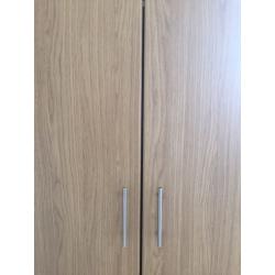 Wooden style 2 door wardrobe