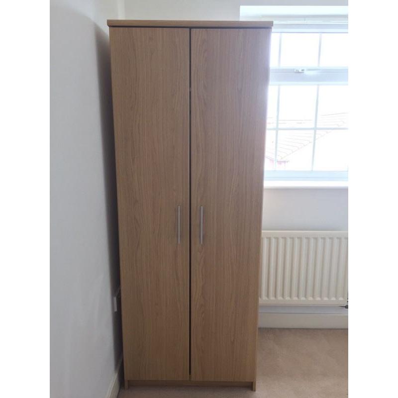 Wooden style 2 door wardrobe