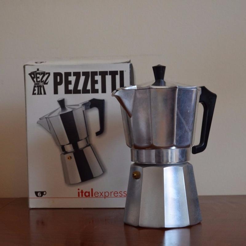 Moka pot, Pezzetti italexpress, 6 cup capacity, original box, barely used